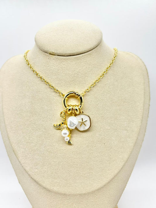 COLLAR BROCHE MARINERO MAR