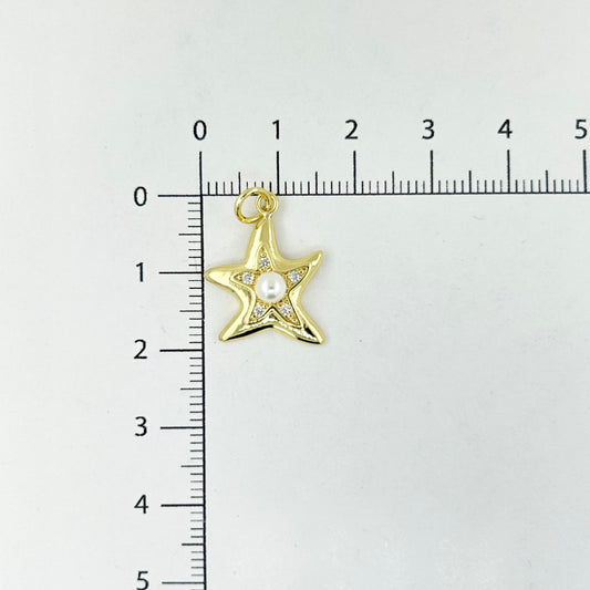 DIJE ESTRELLA CON PERLA