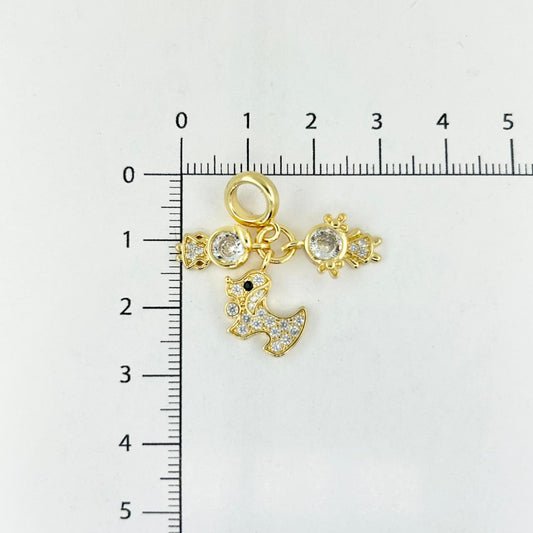 DIJE TIPO PANDORA NIÑO Y NIÑA