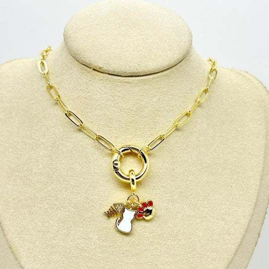 COLLAR BROCHE MARINERO GATO