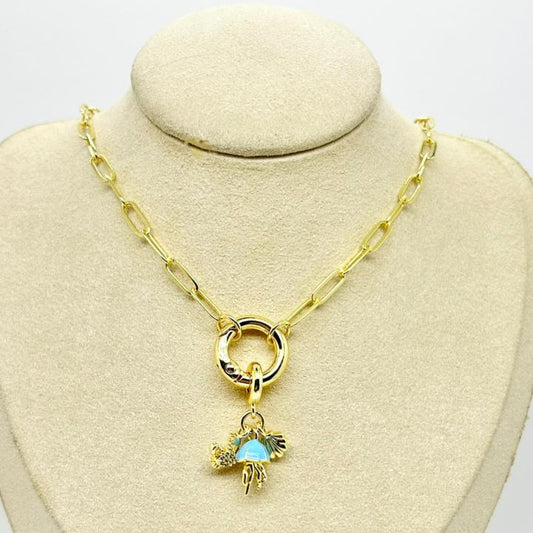 COLLAR BROCHE MARINERO MAR