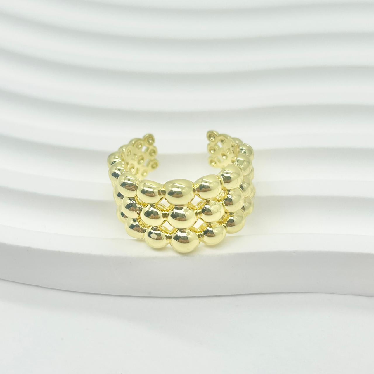 ANILLO TRES LINEAS CIRCULOS