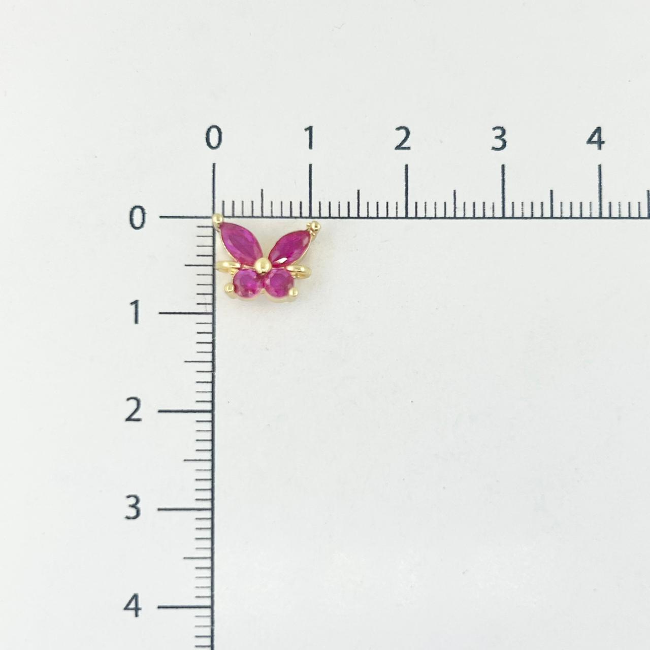 DIJE MARIPOSA FUCSIA