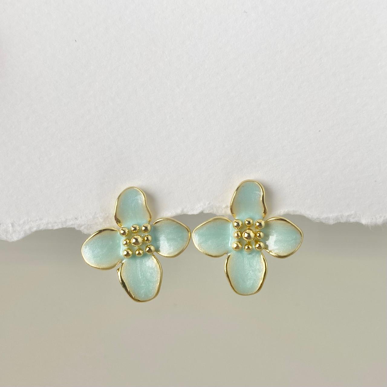 TOPOS FLOR 4 HOJAS VERDE