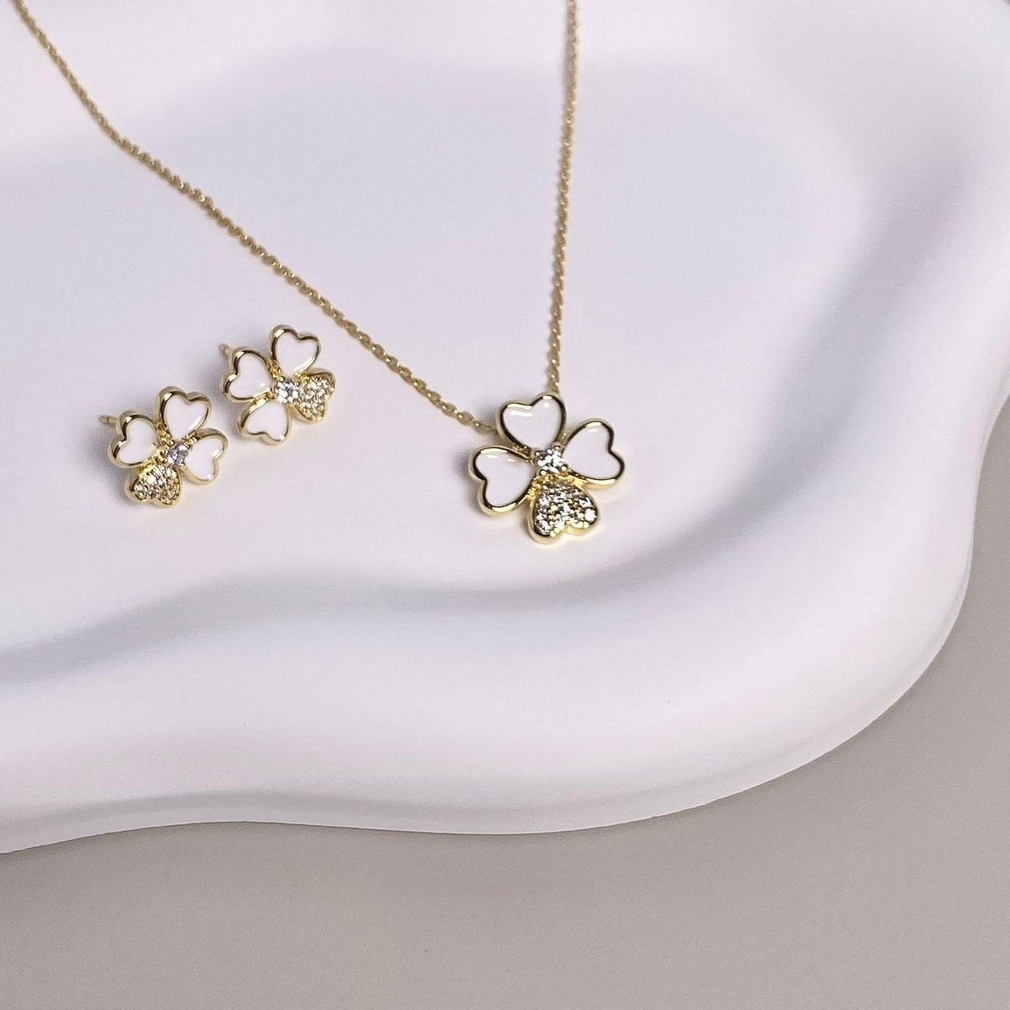 SET FLOR BLANCO
