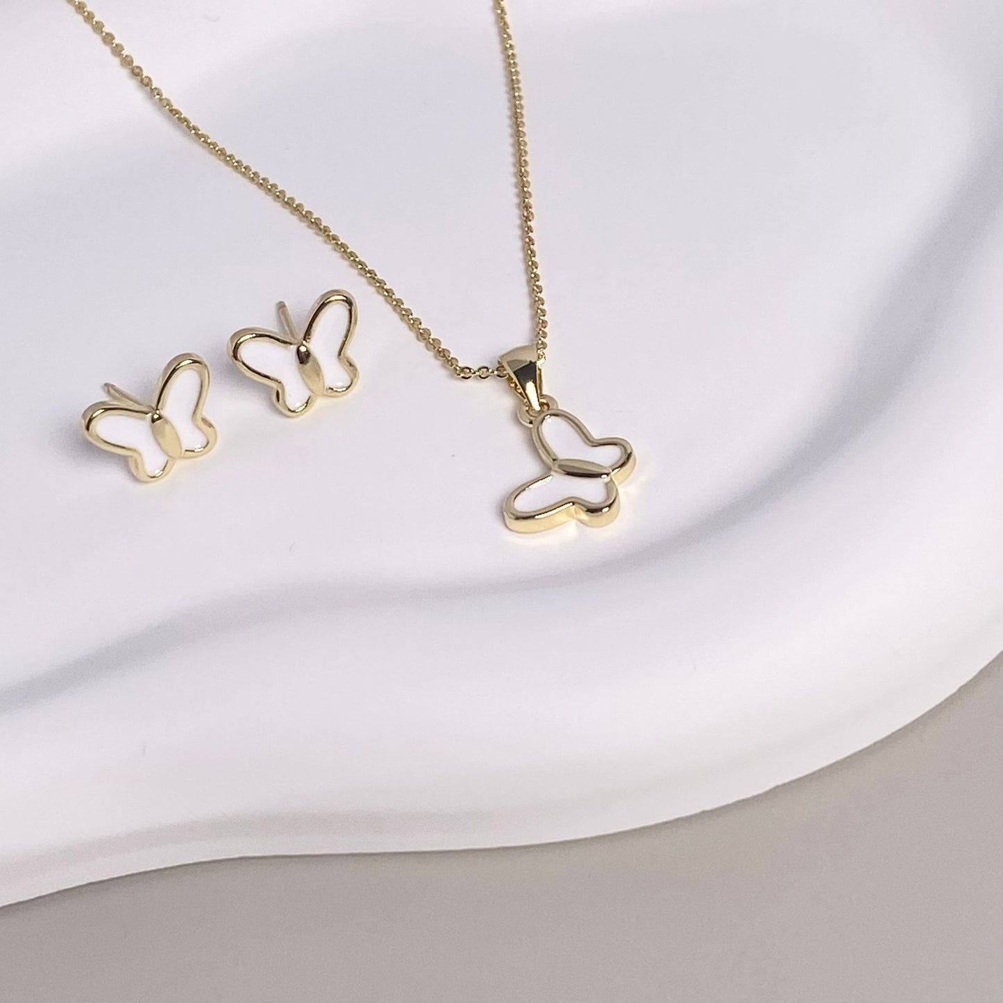 SET MARIPOSA BLANCO