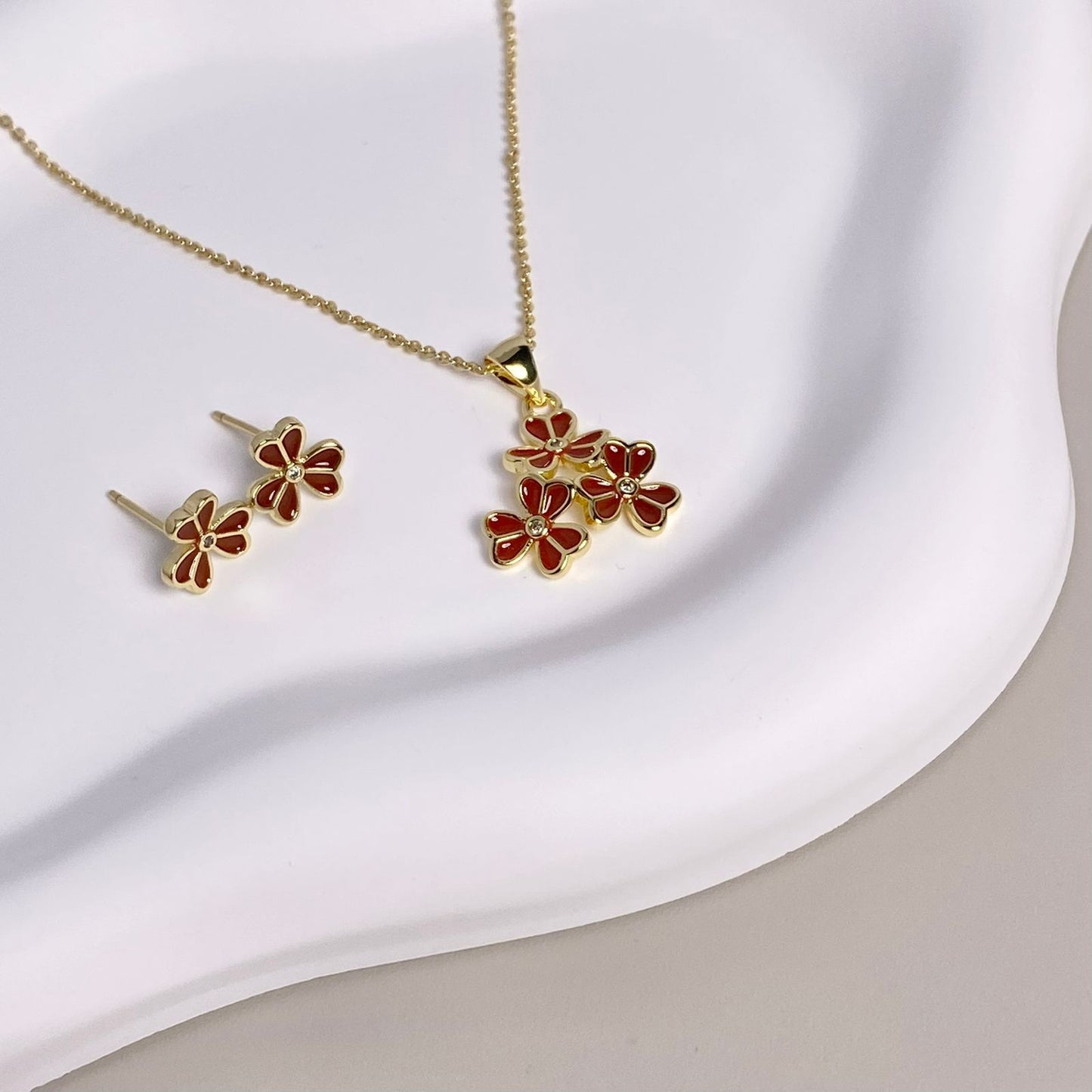 SET TRES FLORES (ESCOGE TU COLOR)