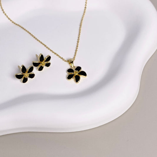 SET FLOR NEGRA