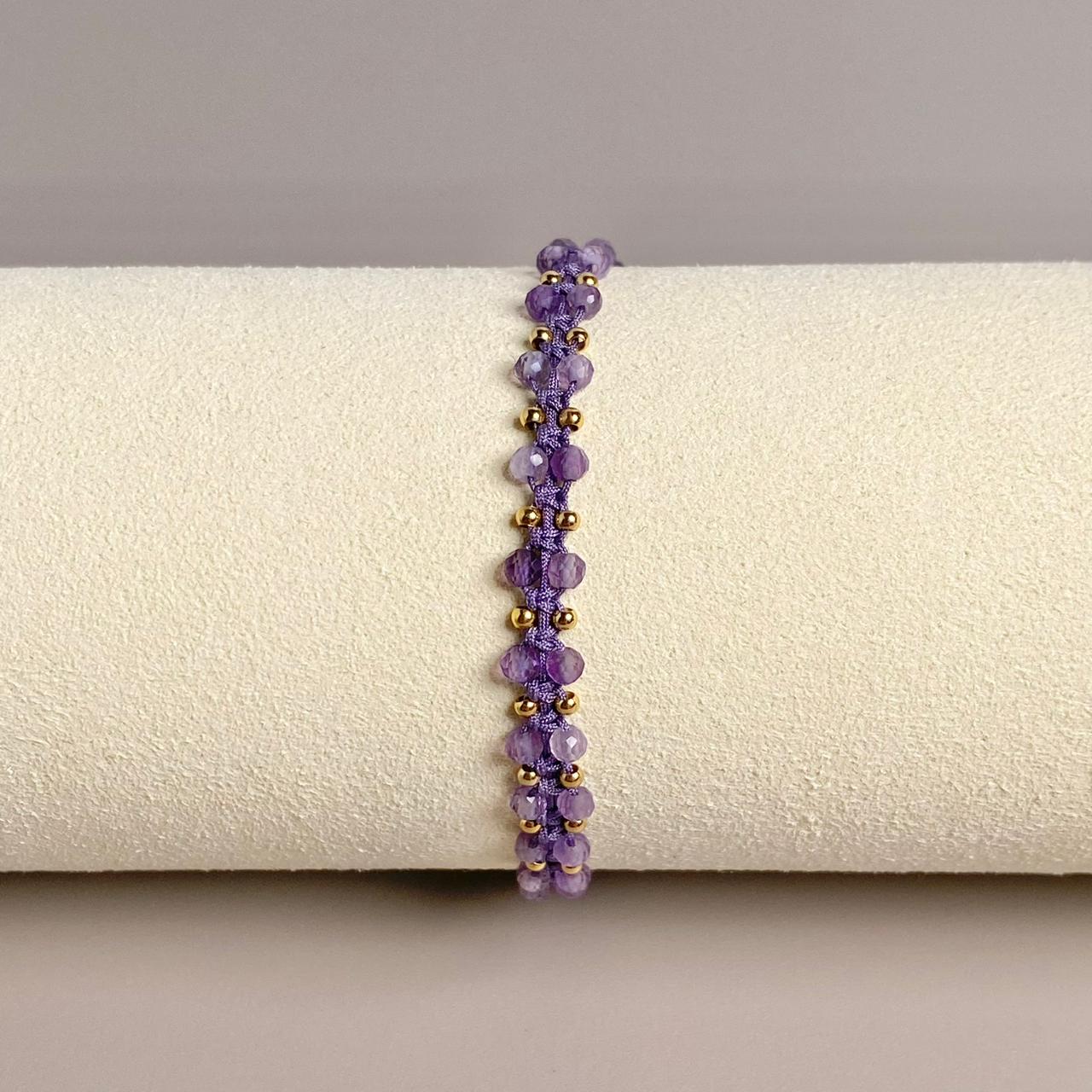 PULSERA PIEDRA NATURAL (ESCOGE TU COLOR)