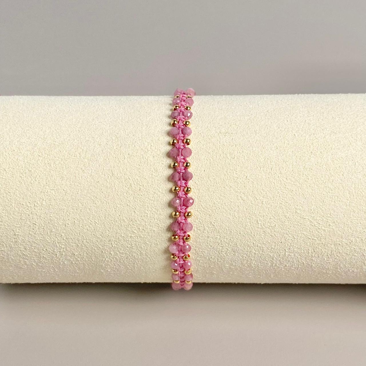 PULSERA PIEDRA NATURAL (ESCOGE TU COLOR)