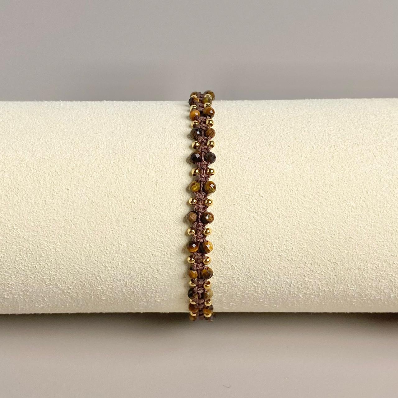PULSERA PIEDRA NATURAL (ESCOGE TU COLOR)