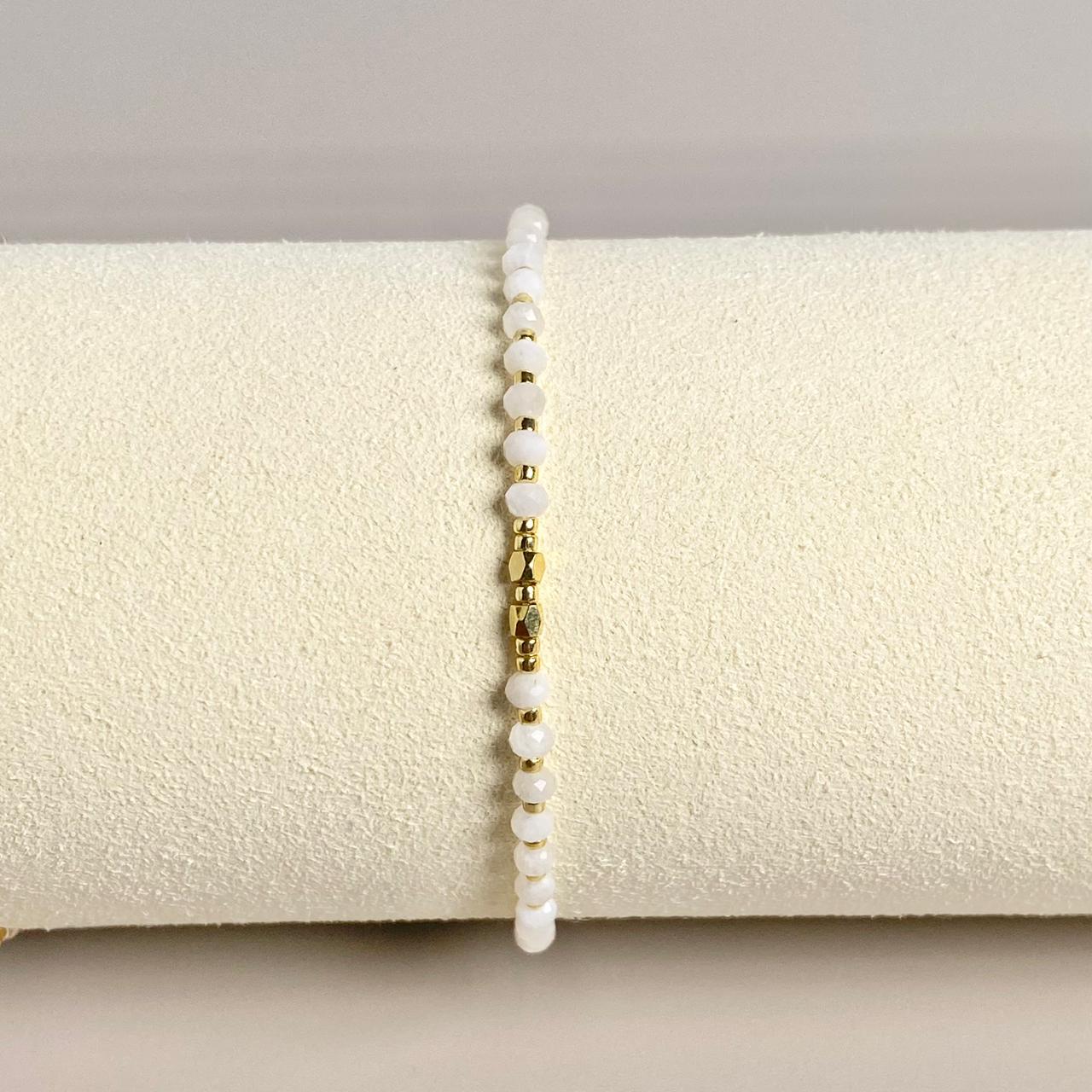 PULSERA PIEDRA NATURAL (ESCOGE TU COLOR)