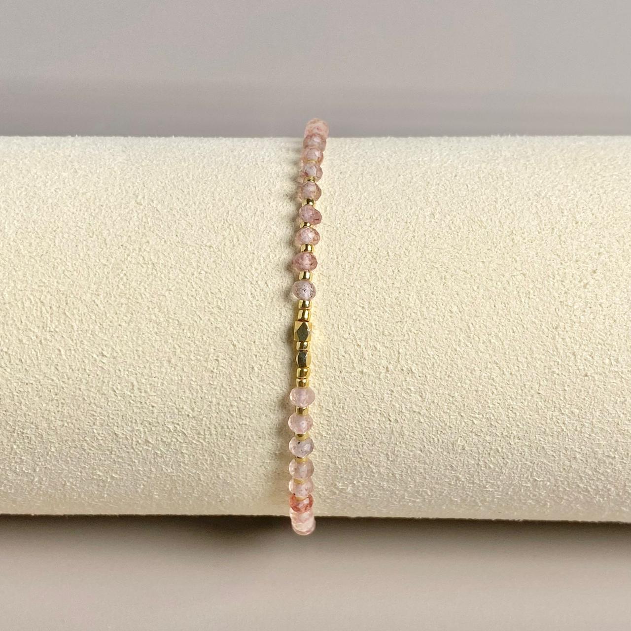 PULSERA PIEDRA NATURAL (ESCOGE TU COLOR)