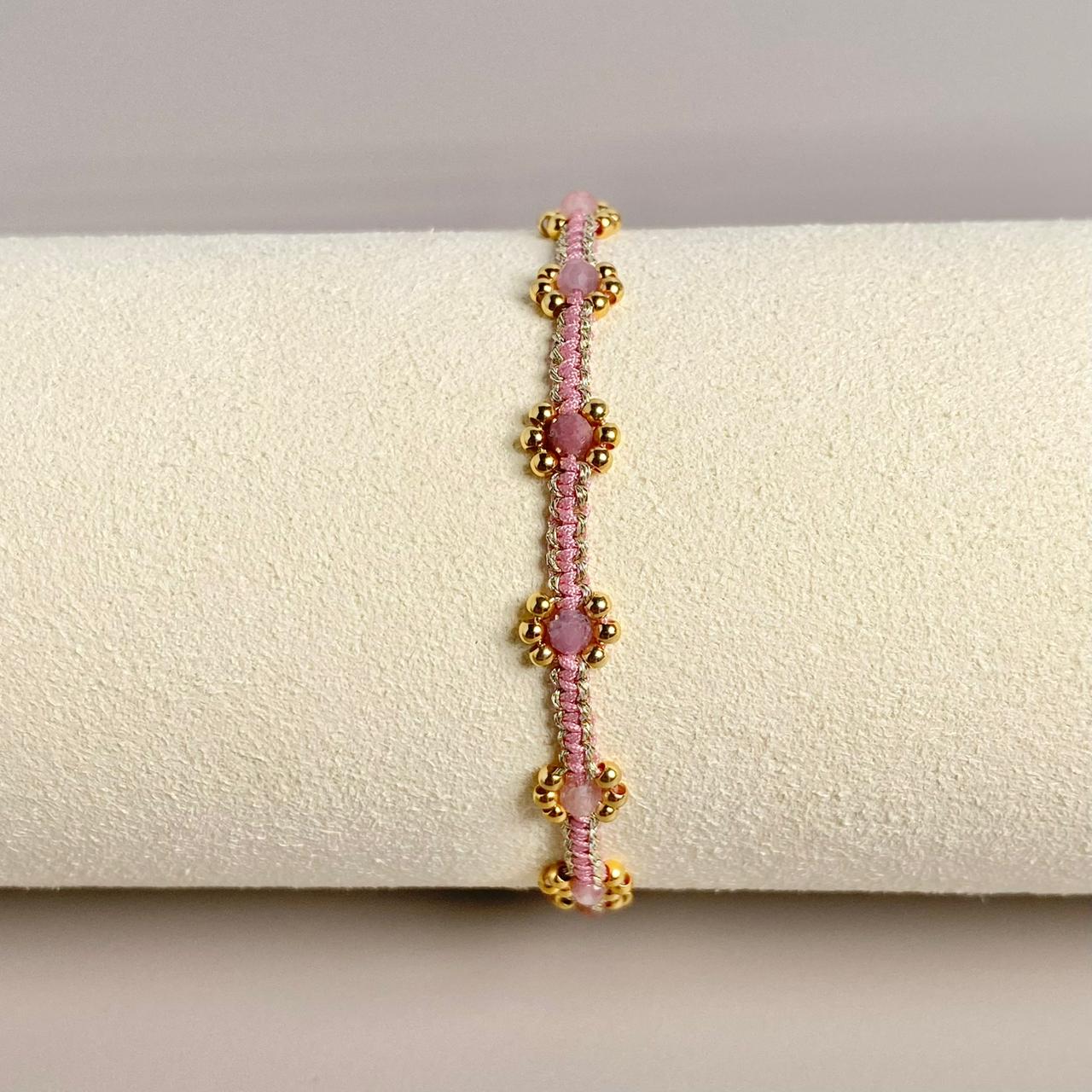 PULSERA PIEDRA NATURAL (ESCOGE TU COLOR)