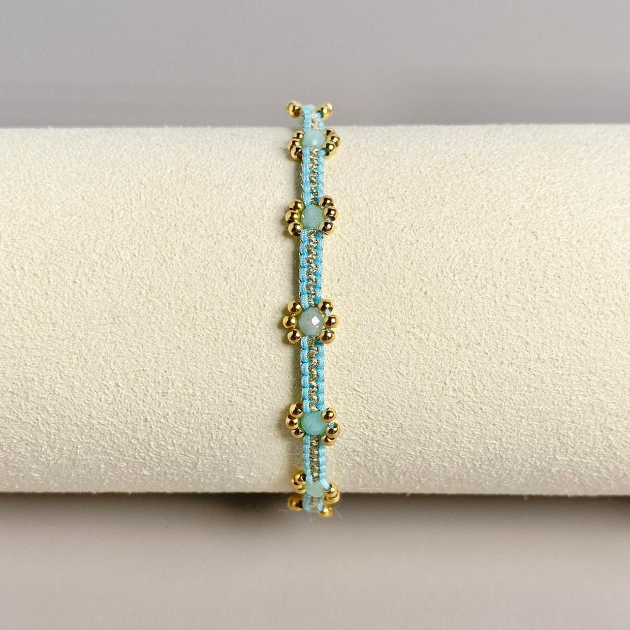 PULSERA PIEDRA NATURAL (ESCOGE TU COLOR)