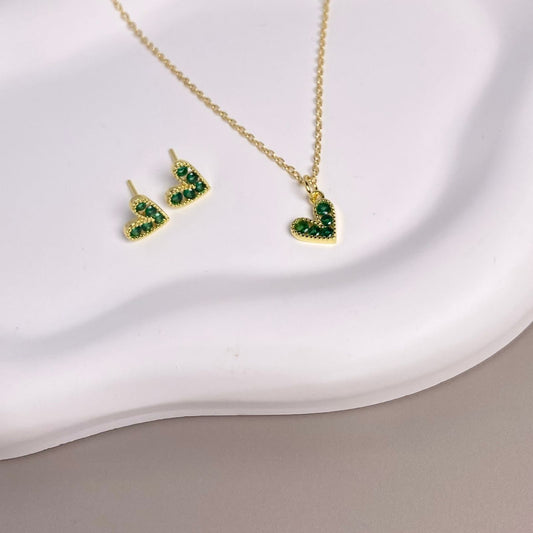 SET DE CORAZON VERDE