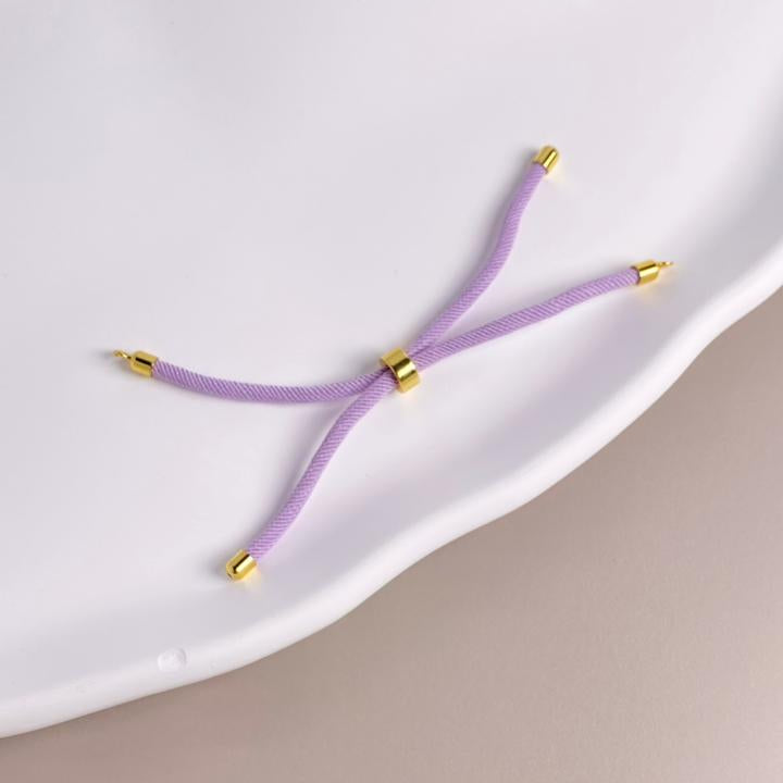 PULSERA DE ENSAMBLE CORDON LILA