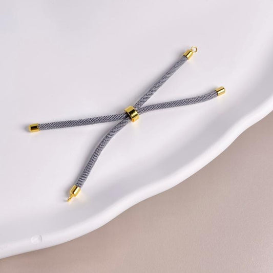 PULSERA DE ENSAMBLE CORDON GRIS