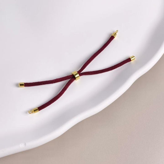 PULSERA DE ENSAMBLE CORDON VINOTINTO