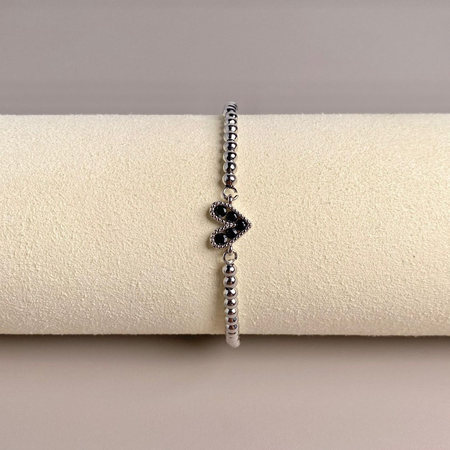 PULSERA CORAZON PLATEADO