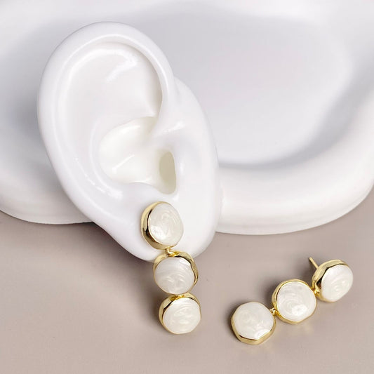 ARETE CIRCULOS BLANCO