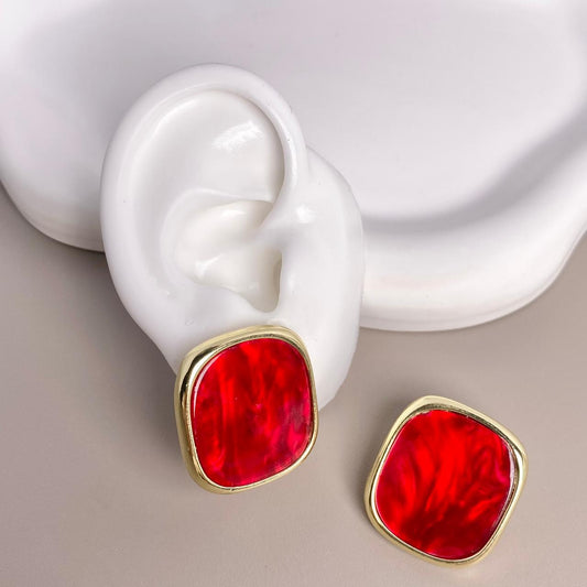 ARETE CUADRO ROJO