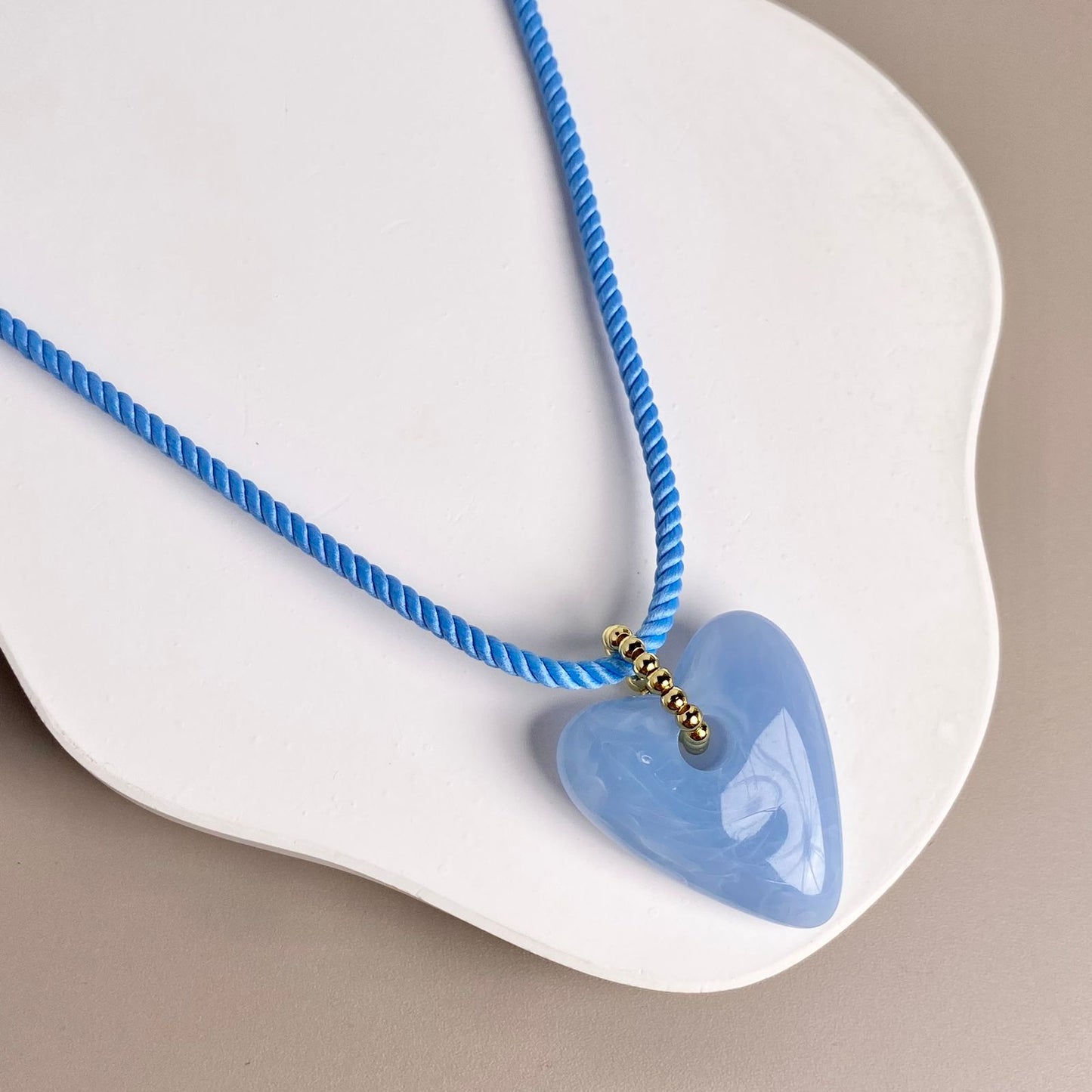 COLLAR CORAZON AZUL