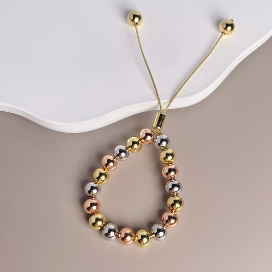 PULSERA TRES OROS #8