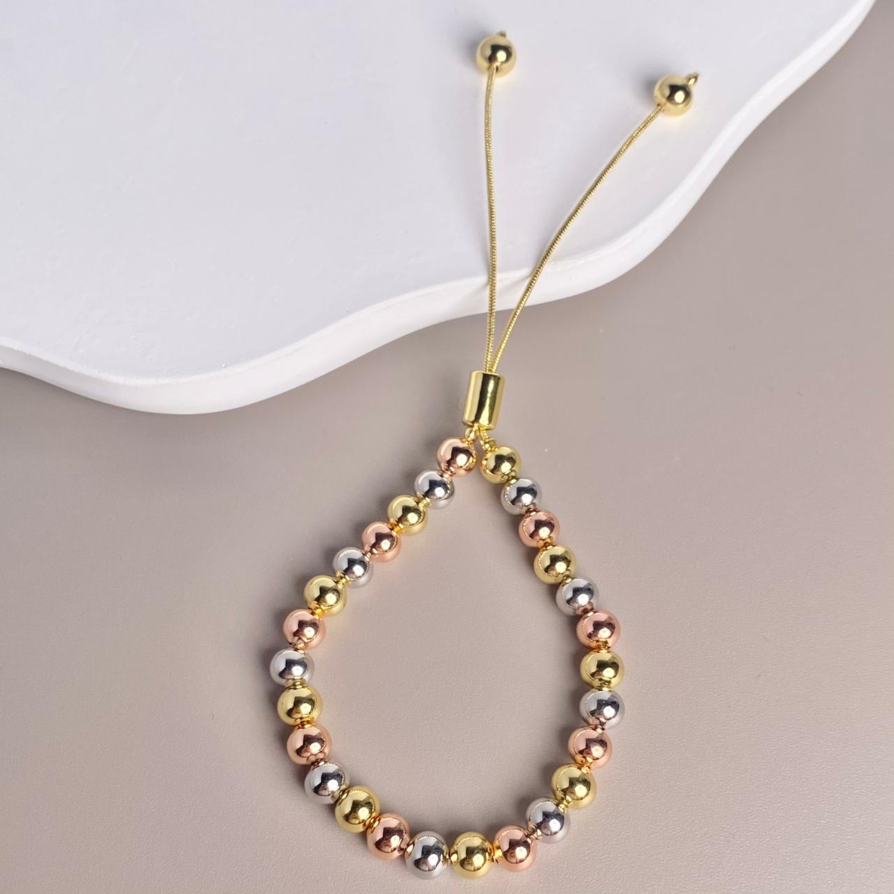 PULSERA TRES OROS #6