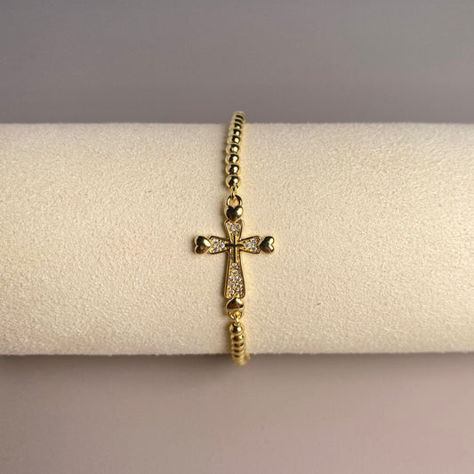 PULSERA CIRCULO CRUZ