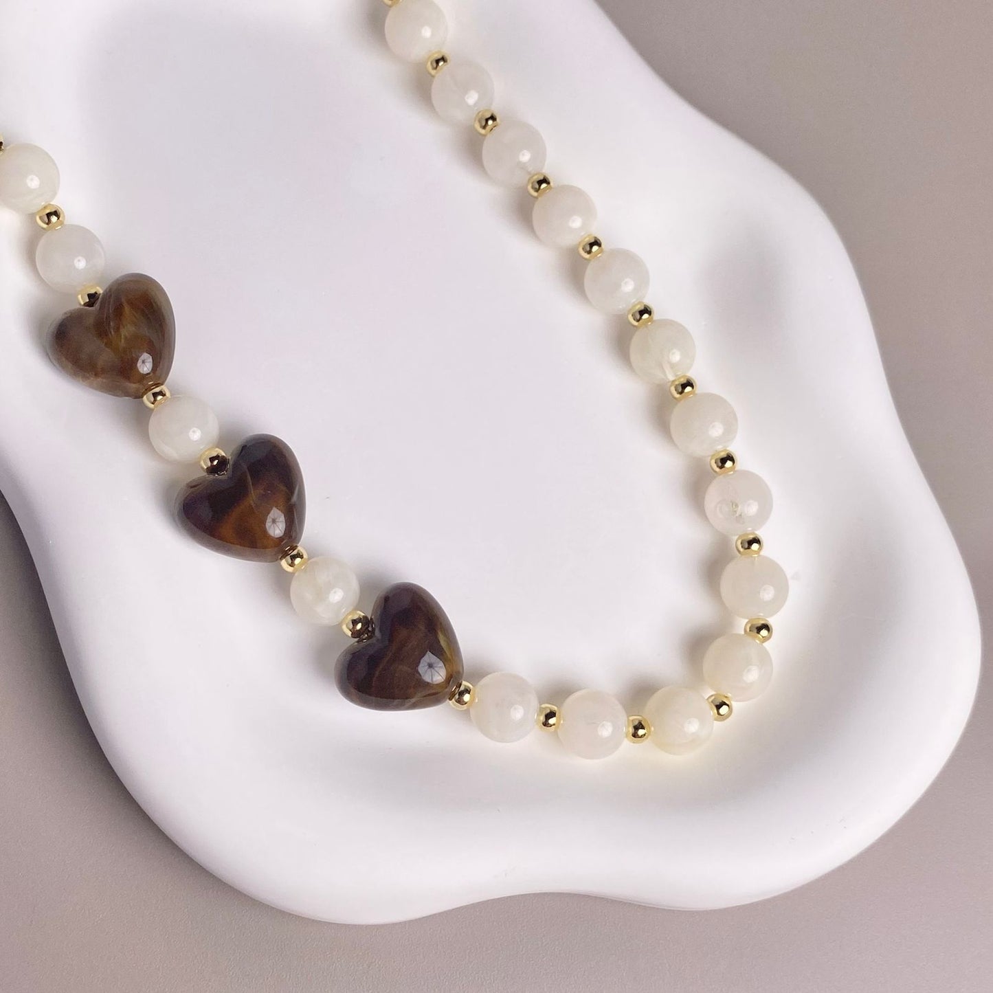 COLLAR CORAZONES CAFE