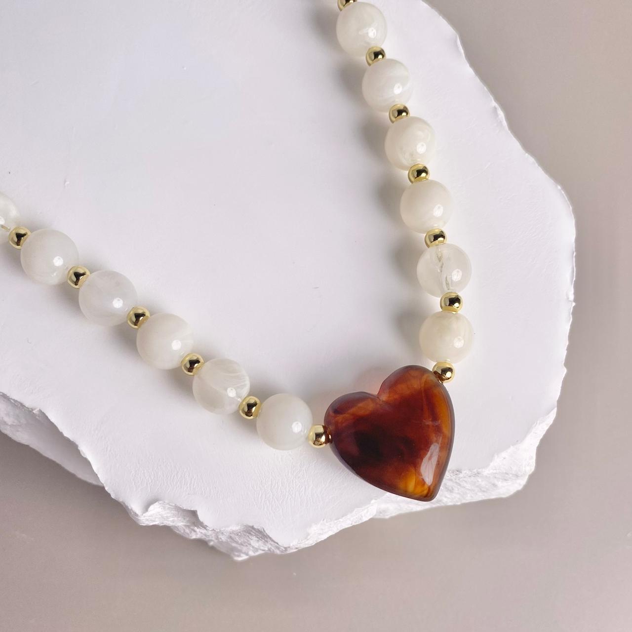 COLLAR CORAZON CAFE