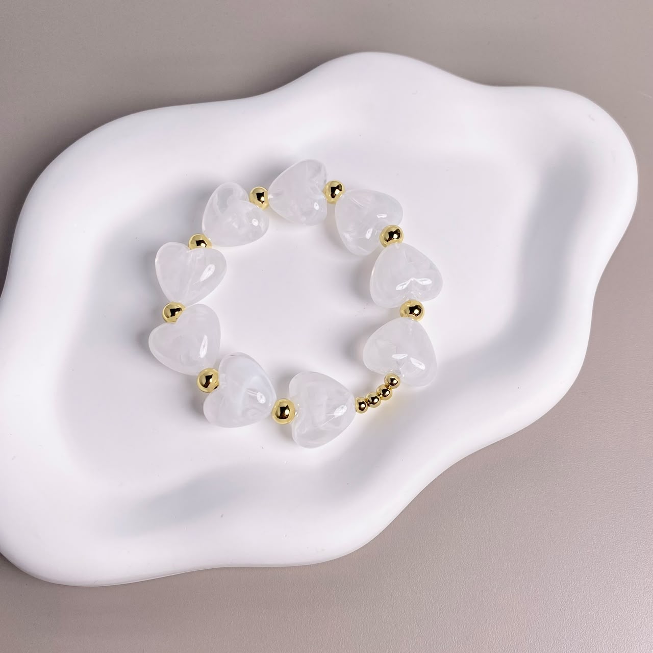 PULSERA CORAZON BLANCO