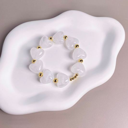 PULSERA CORAZON BLANCO