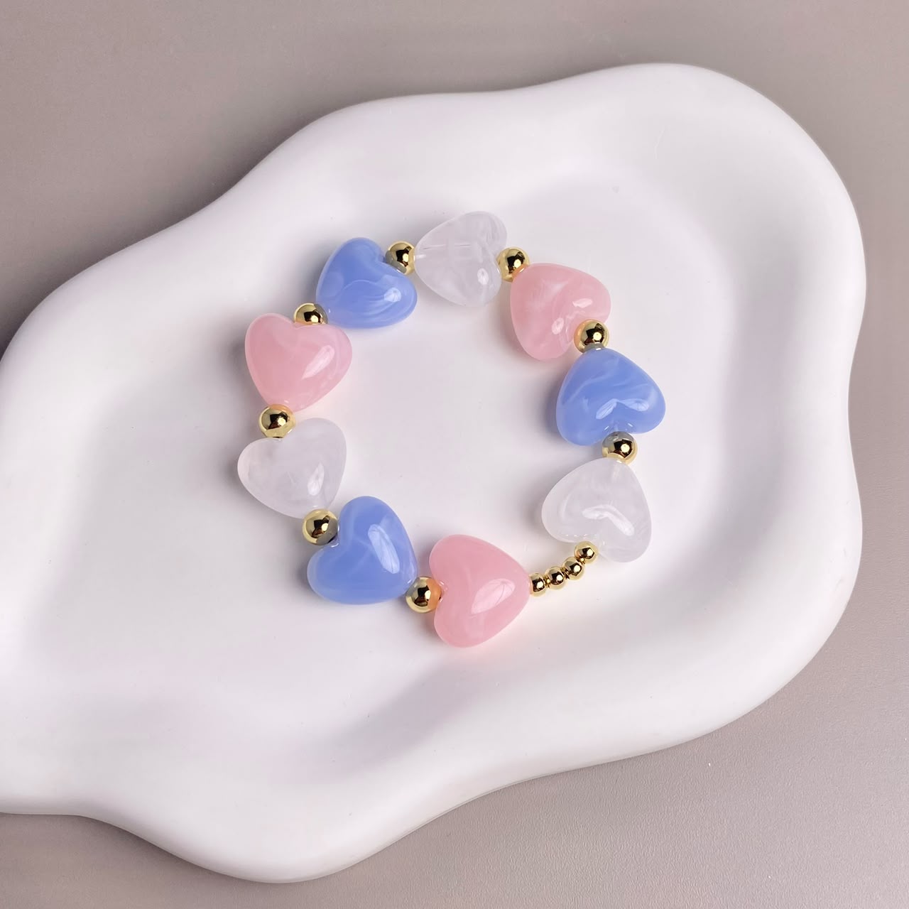 PULSERA CORAZONES COLORES