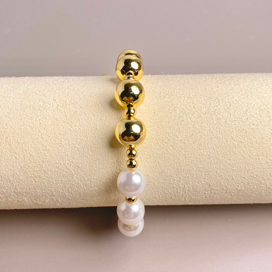 PULSERA BALIN Y PERLAS