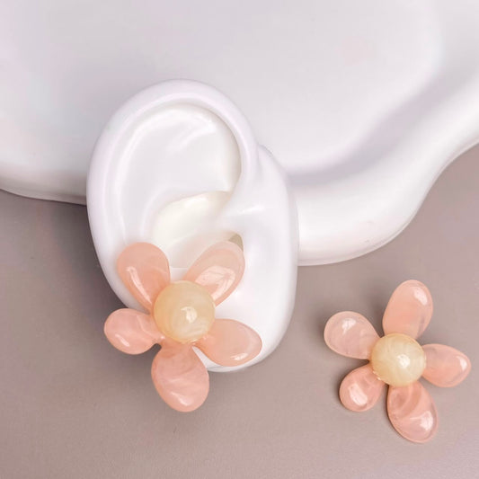 ARETE FLOR ROSADA