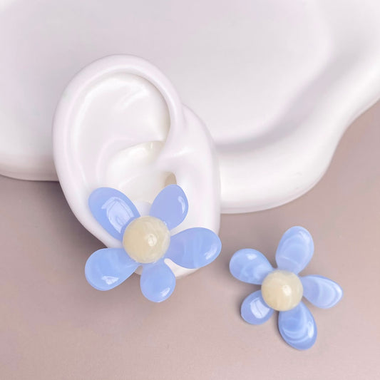 ARETE FLOR AZUL