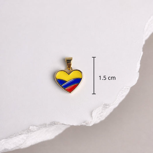 DIJE CORAZON COLOMBIA