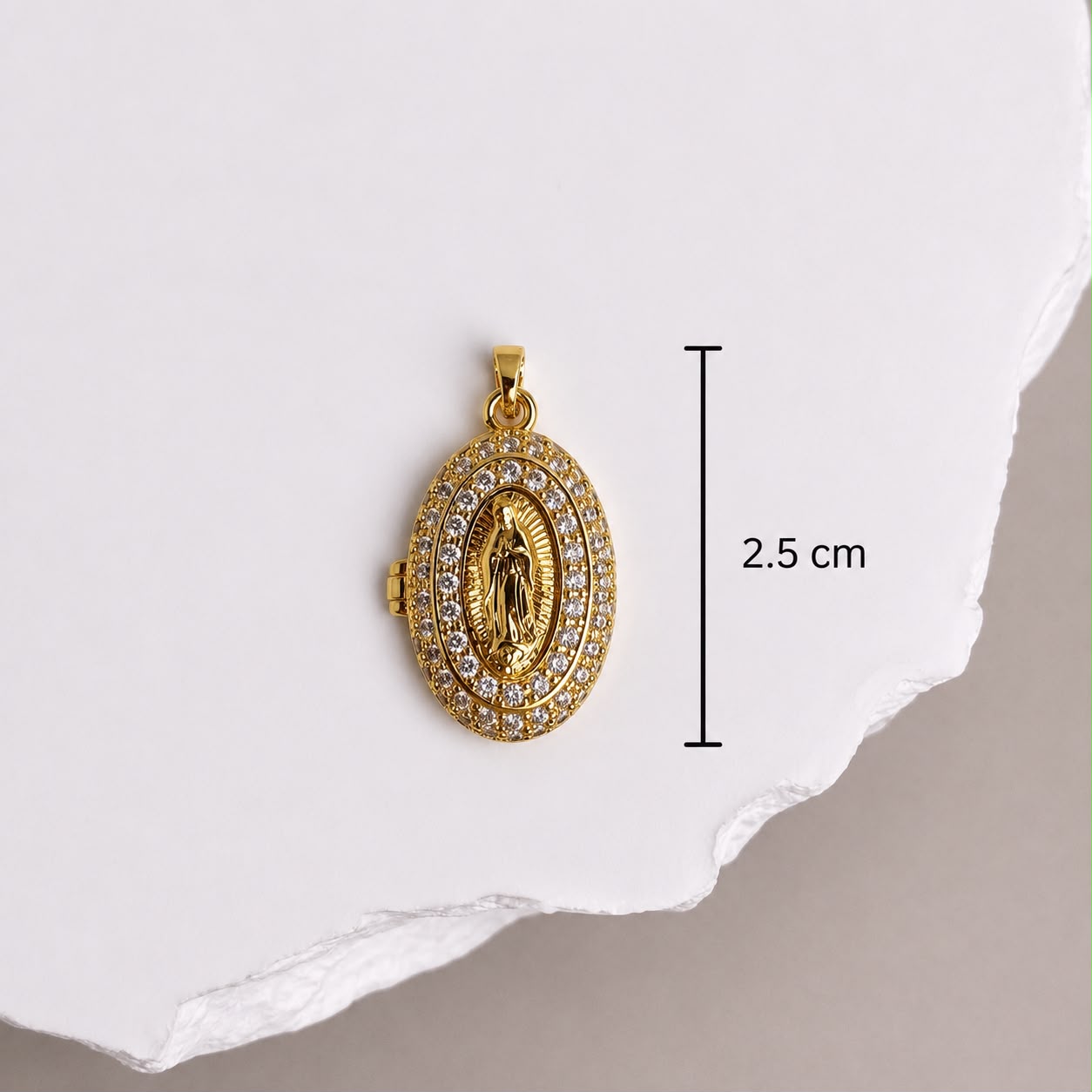 DIJE RELICARIO VIRGEN