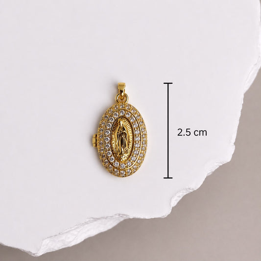 DIJE RELICARIO VIRGEN