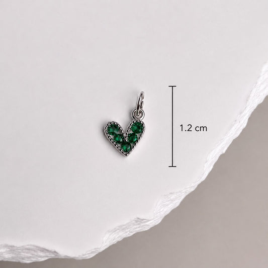 DIJE CORAZON VERDE