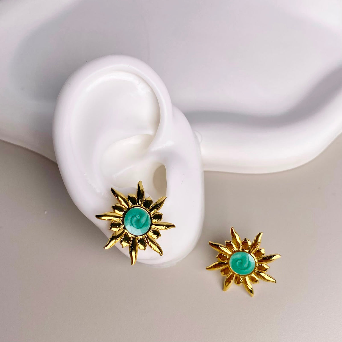 ARETES SOL VERDE