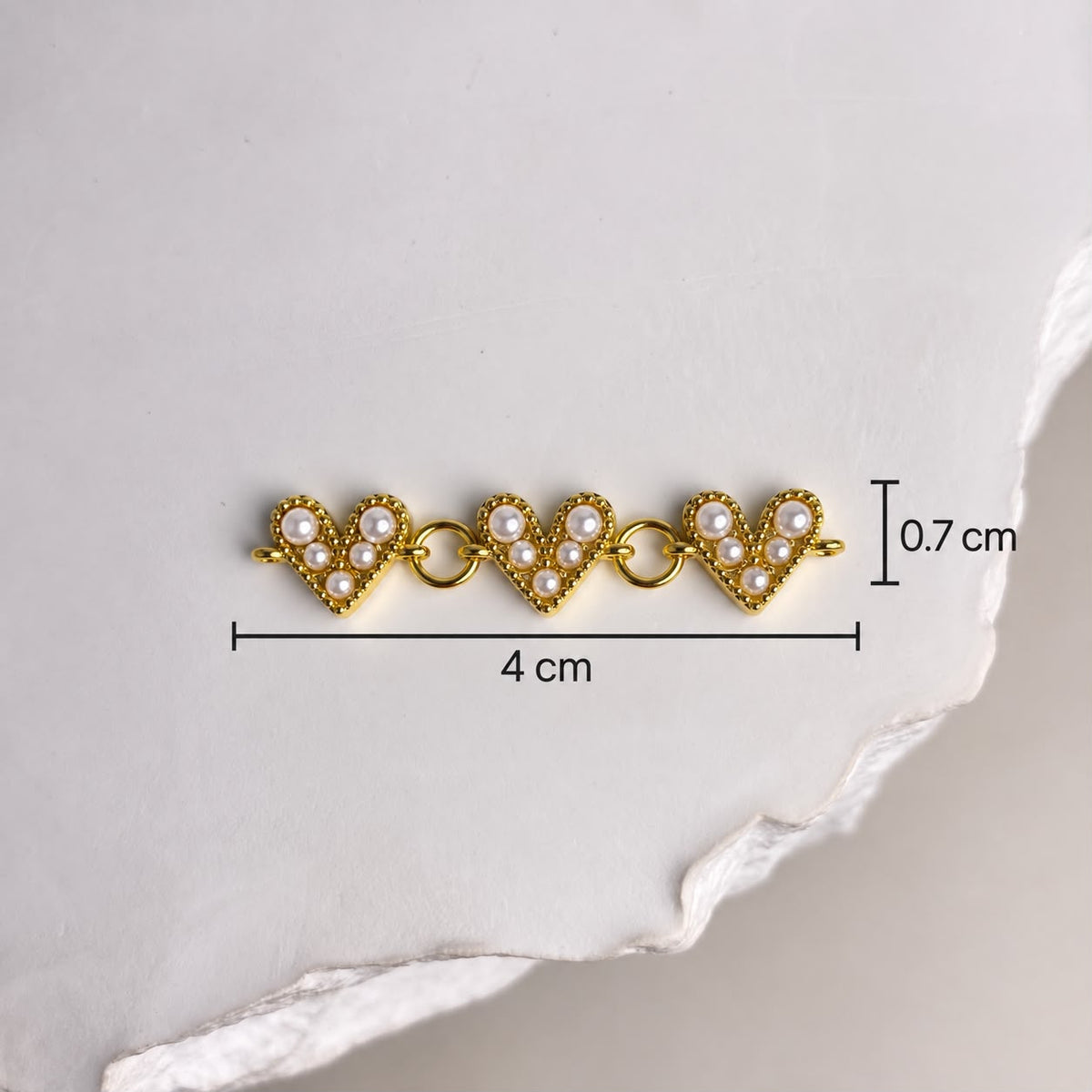 DIJE CORAZON PERLAS