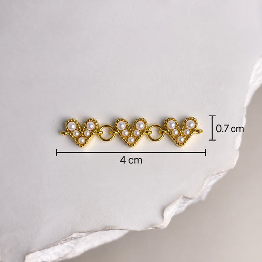 DIJE CORAZON PERLAS