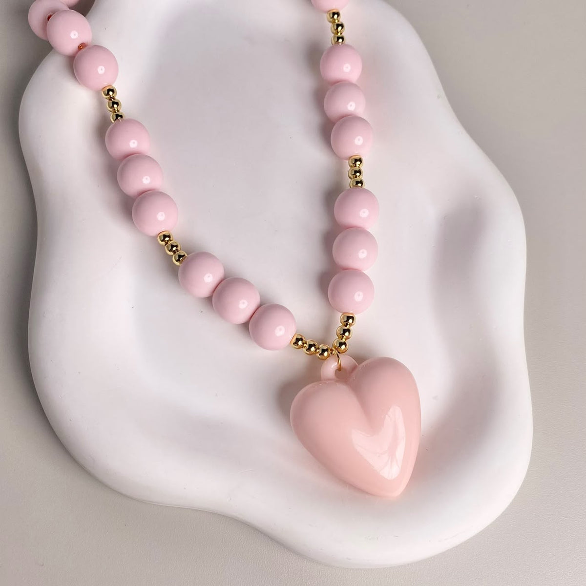 COLLAR ABACO ROSA