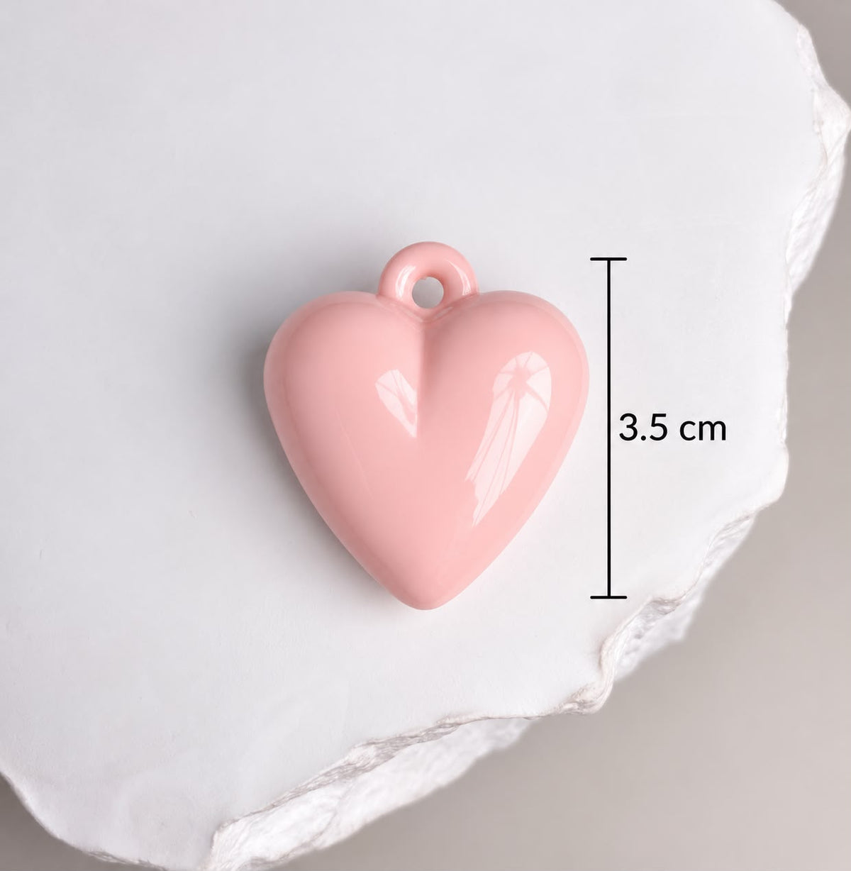 DIJE CORAZON ROSA