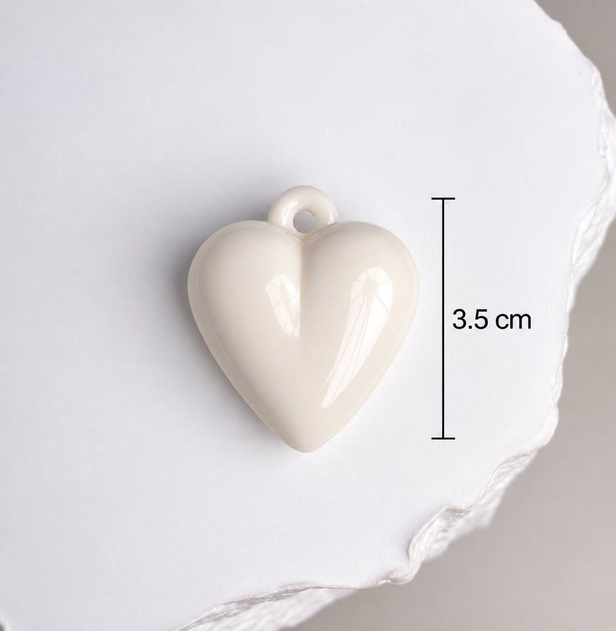 DIJE CORAZON BLANCO