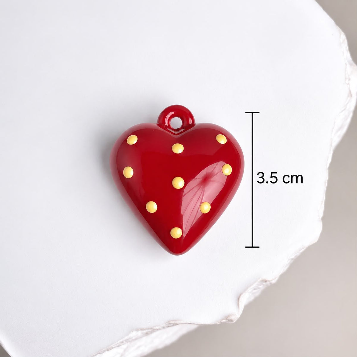 DIJE CORAZON ROJO