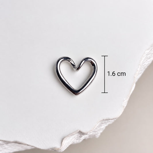 DIJE PLATEADO CORAZON